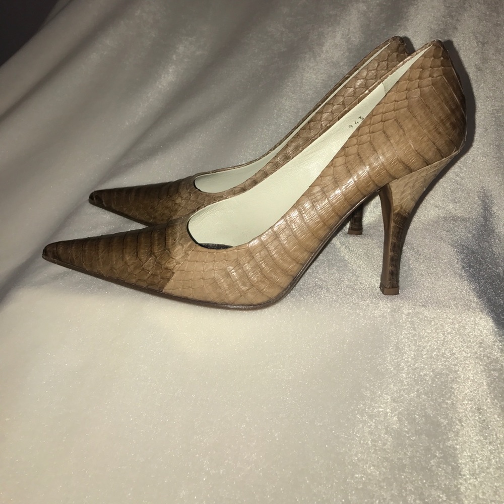 Prada Python Beige/Brown Pumps - image 5